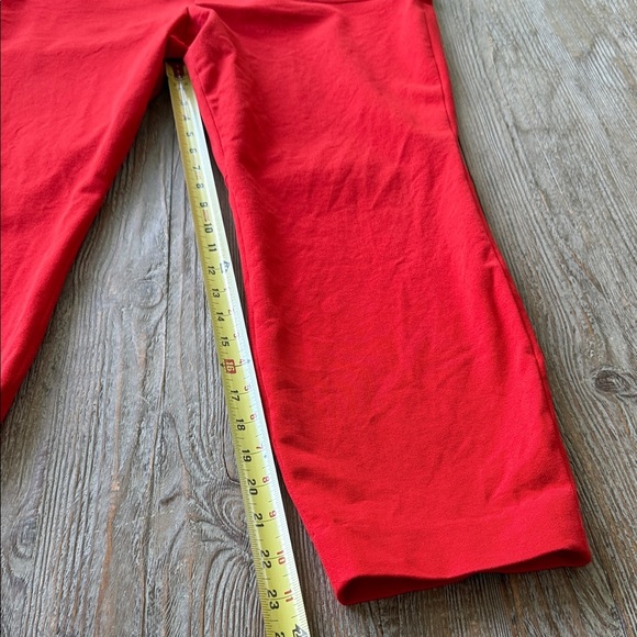 J Crew Minnie Stretch Trousers Red Pants 14 Women - Picture 5 of 12